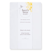 Solid Organic Cotton Fitted Crib Sheet - Cloud